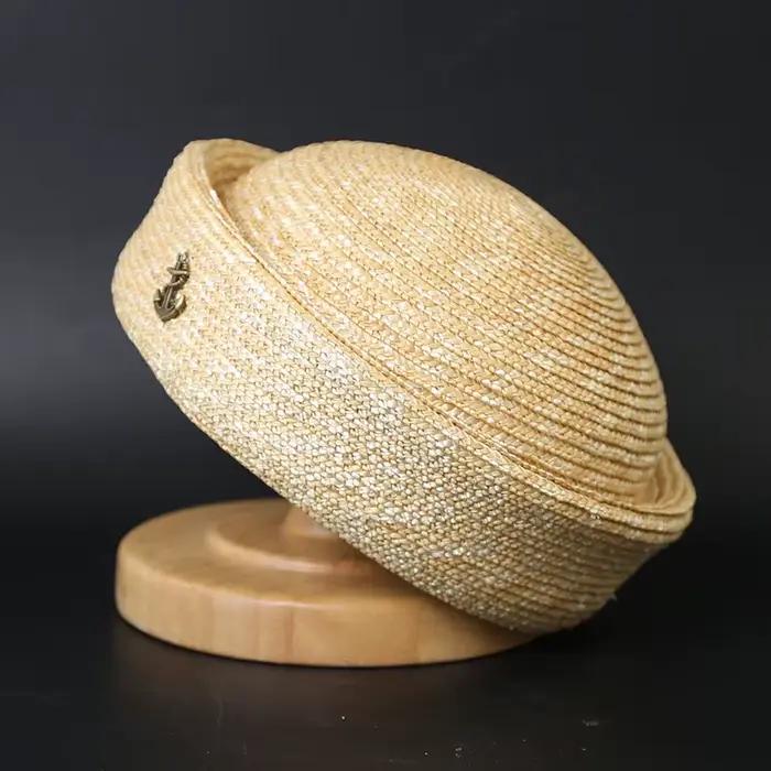 Chapeau de paille Fashionweek pour femmes, style sport, solide, paille, plage, activité en plein air, occasions spéciales