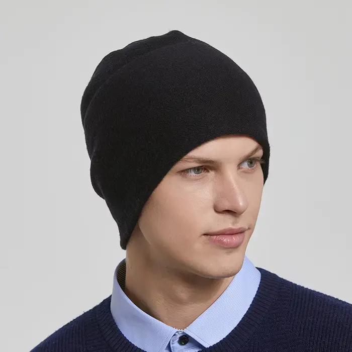 100% laine australienne hiver tricot Slouchy Beanie chapeau cachemire Skullies chapeaux pour hommes femmes casquettes