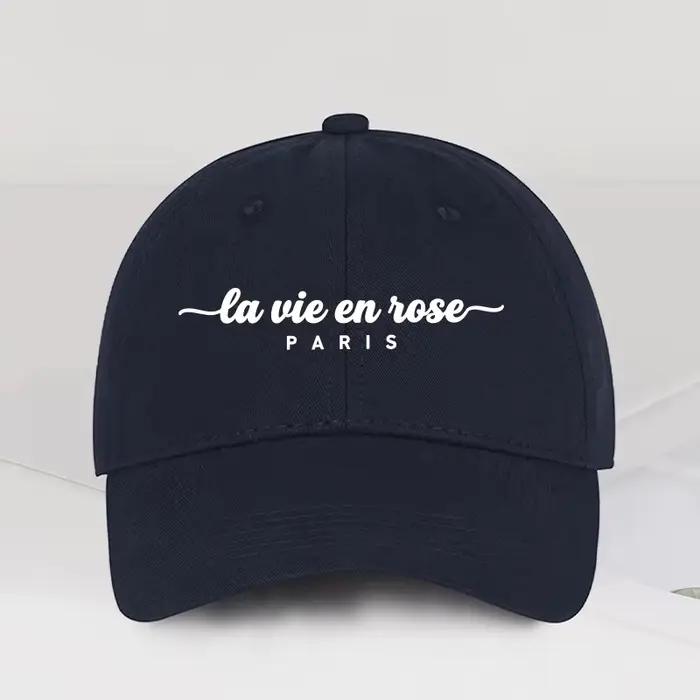 Casquette de baseball imprimée « La Vie En Rose Paris »