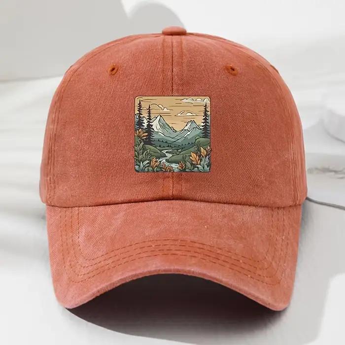 Casquette de Baseball, imprimé paysage