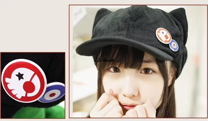 Chapeau EVA Shikinami Asuka Rangure en polaire et coton pour cosplay adulte, blanc ou noir, dôme uni, pour conventions anime et rassemblements de fans