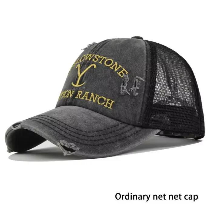 Été Yellowstone Dutton Ranch chapeau croix queue de cheval casquette de Baseball en détresse en plein air broderie