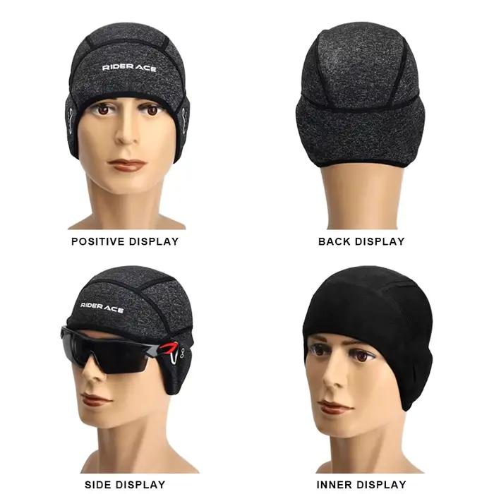 Casquette de cyclisme thermique coupe-vent pour homme