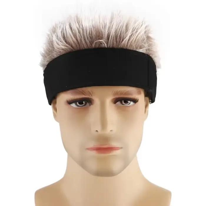Casquettes Perruques pour Hommes – Chapeau Hip-Hop Tricoté à Cheveux Pointus – Casquette Visière Fantaisie