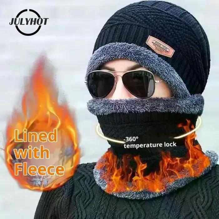 1 ensemble hiver chaud chapeau écharpe