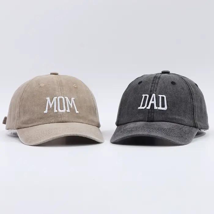 Casquette DAD MOM Unisexe Style Vintage Sport Polyester Lettre Décoration Réglable Printemps Été Occasions Décontractées Pour Hommes Femmes