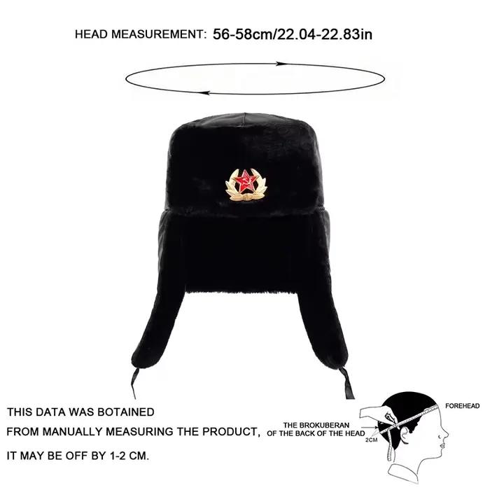 Casquette d'hiver russe en fausse fourrure de lapin avec cache-oreilles