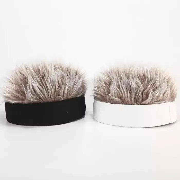 Casquettes Perruques pour Hommes – Chapeau Hip-Hop Tricoté à Cheveux Pointus – Casquette Visière Fantaisie