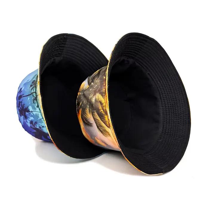 Chapeau Bob Imprimé Cocotier pour Hommes et Femmes