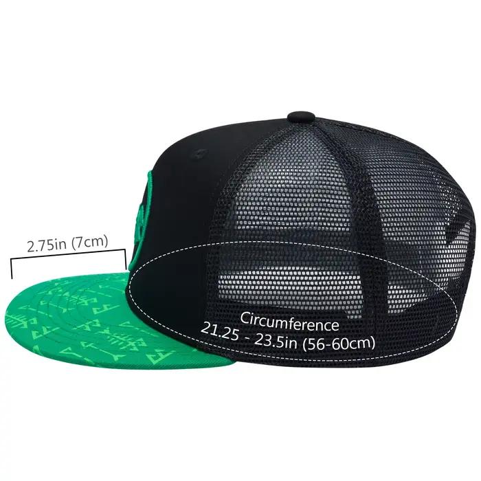 Bassdash Plat Brim Casquette De Camionneur Réglable Snapback Chapeau Maille Retour Pour Hommes Femmes Pêche Chasse