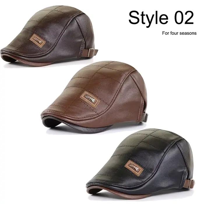 21 Types hommes bérets 2021 printemps automne hiver coupe-vent rue béret chapeau rétro angleterre