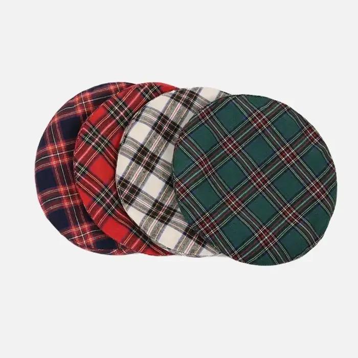 Luxueux femmes béret chapeau mode dames en plein air voyage Plaid peintre