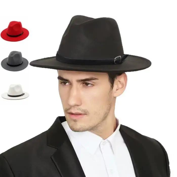 Chapeau Fedora britannique classique à large bord
