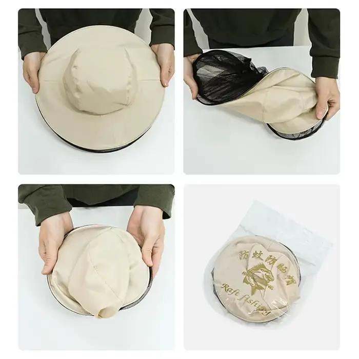 Casquette de pêche anti-moustiques 2026 avec maille frontale