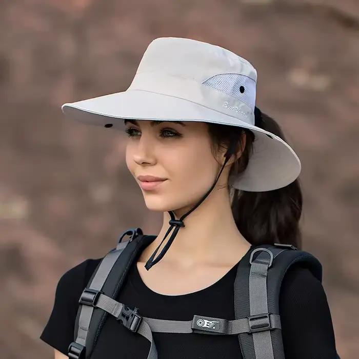 Chapeau de seau en polyester protection solaire pour homme et femme été printemps occasions extérieures multicolore