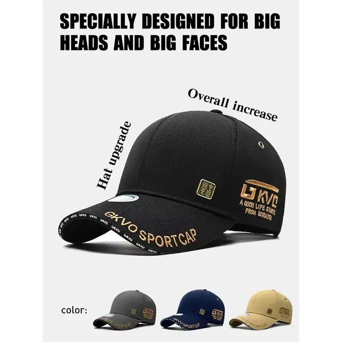 Casquette de baseball à grande tête pour homme