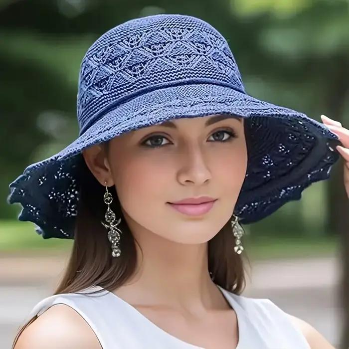 Chapeaux pare-soleil à large bord pour femmes