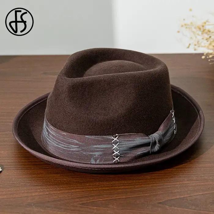 Casquette de jazz en feutre élastique pour hommes et femmes
