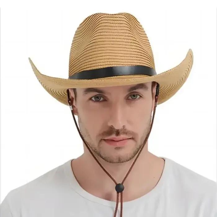 Chapeau de Soleil Pliable en Paille Hommes Femmes Style Sportif Protection Solaire Nouvelle Collection 2024 Plage Activités Extérieures