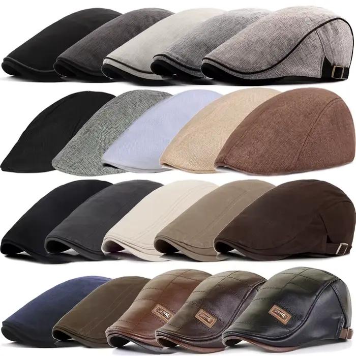 21 Types hommes bérets 2021 printemps automne hiver coupe-vent rue béret chapeau rétro angleterre