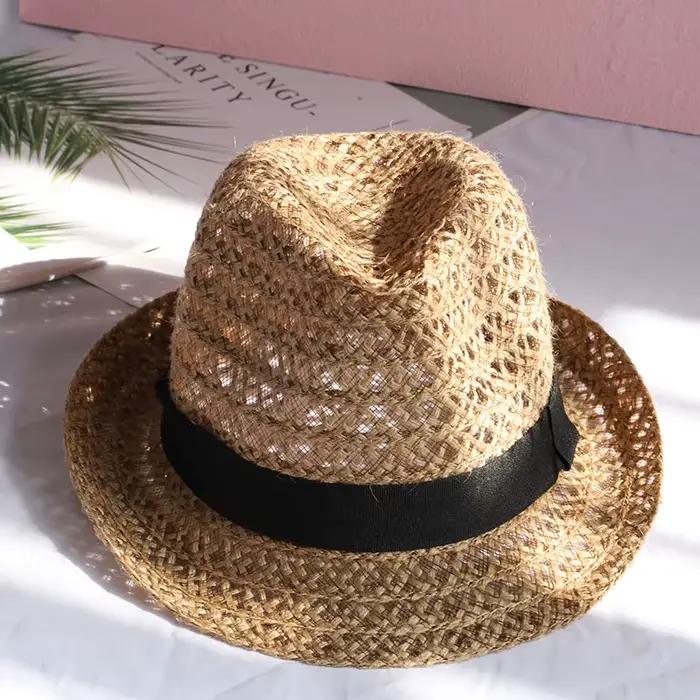 Chapeau de Paille en Feutre pour Femme et Homme