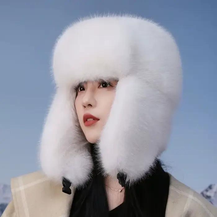Nouveau Chapeau d'Hiver 2025 pour Femme en Fausse Fourrure
