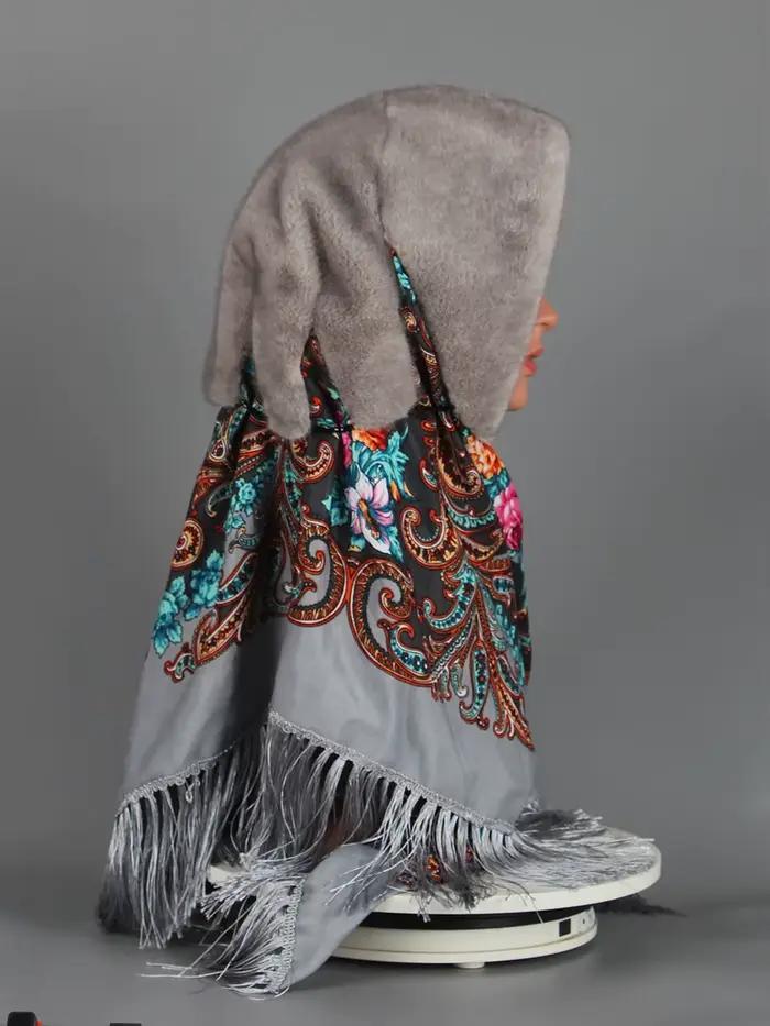 Faux vison fourrure capuche chapeau pour femmes hiver chaud luxe pleine peau fausse