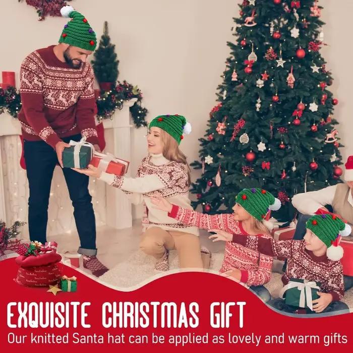 Bonnet de sapin de Noël au crochet pour adultes