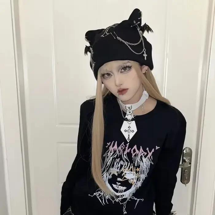 Chapeau d'oreille de chat Punk Original de sous-culture de style japonais