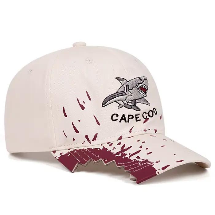 Chapeau Hip Hop personnalisé avec broderie de requin