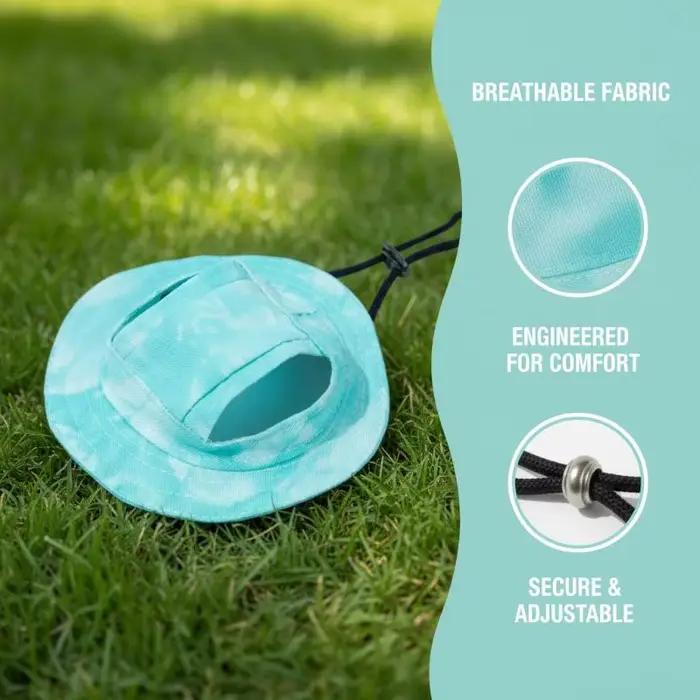 Casquette de baseball réglable pour animaux de compagnie avec trous pour les oreilles