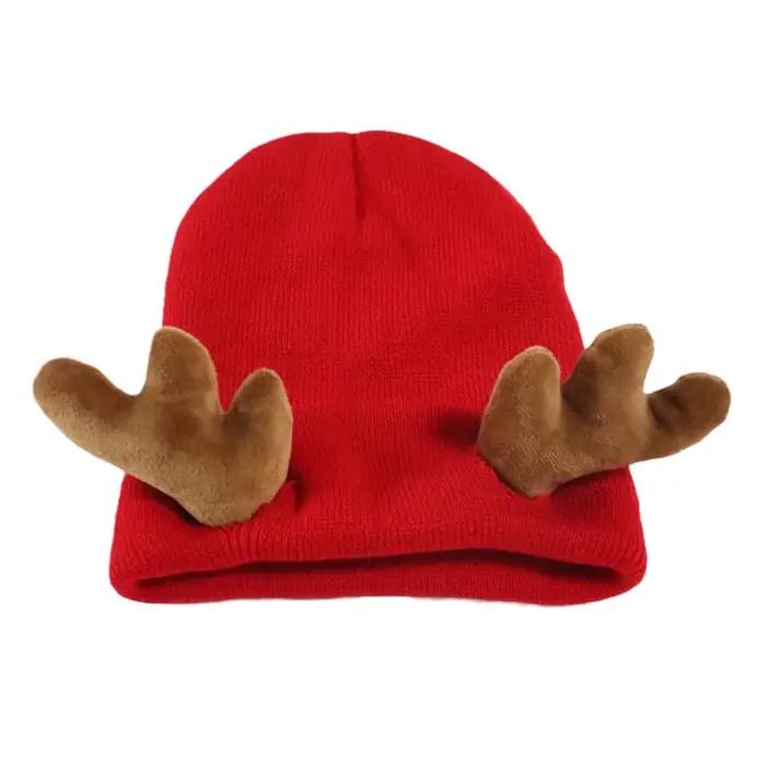 Bonnet d'Halloween en corne maléfique pour l'hiver