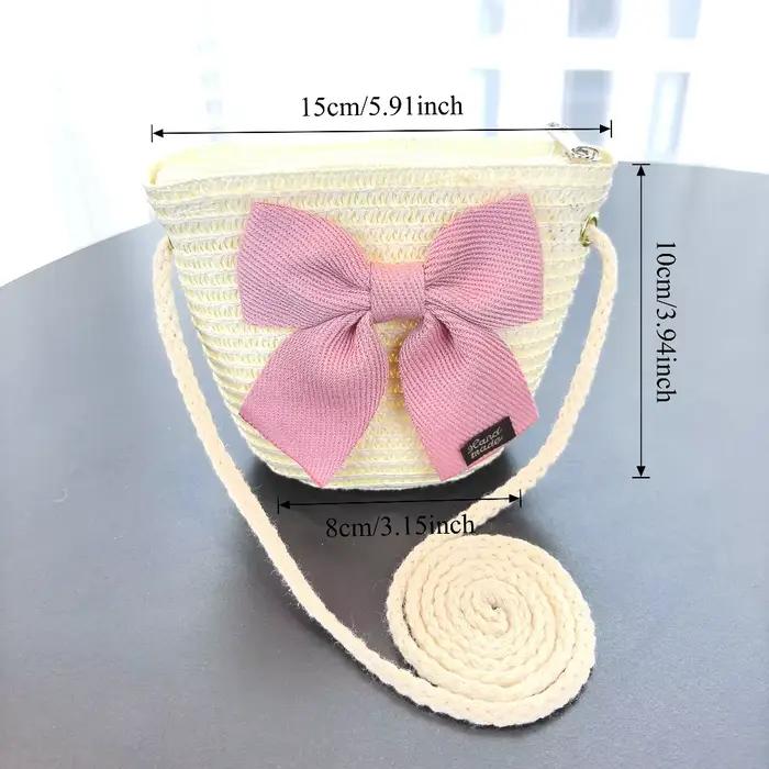 Chapeau de paille à large bord pliable avec nœud décoratif et sac fourre-tout de grande capacité accessoires de plage faits main pour filles printemps été décontracté plage sac fourre-tout occaions spéciales