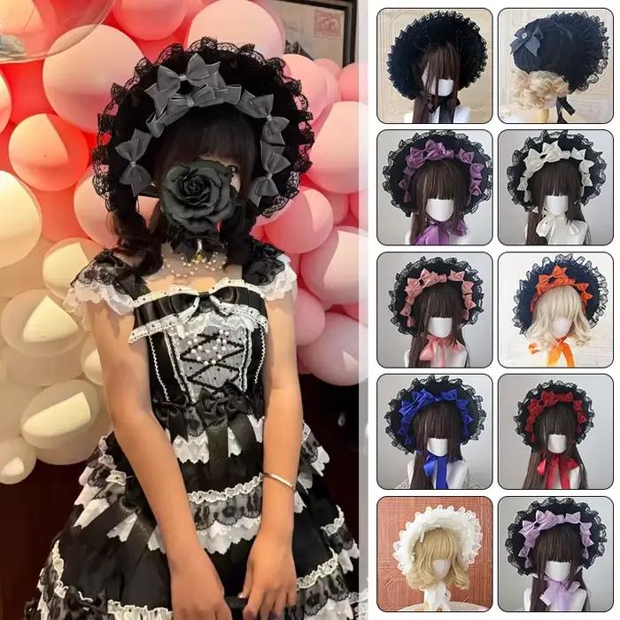 Chapeau de Bonnet de Style gothique fait à la main