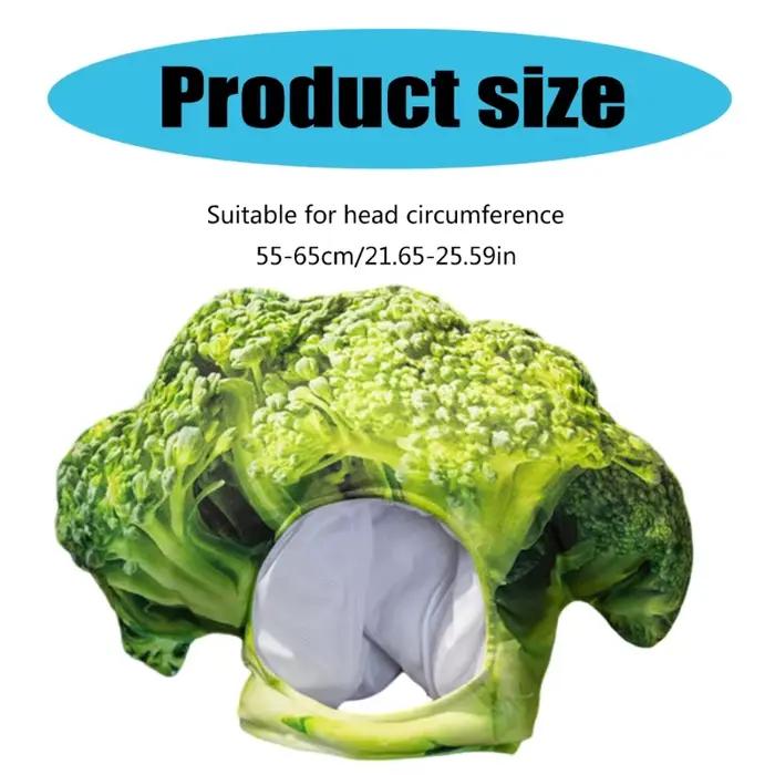 Chapeau brocoli en peluche pour enfants adultes