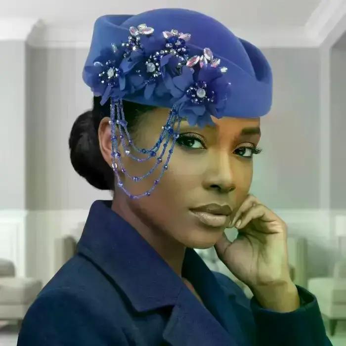 Chapeau rétro britannique pour femme