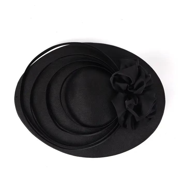 Fascinateur de grandes fleurs noires pour femmes