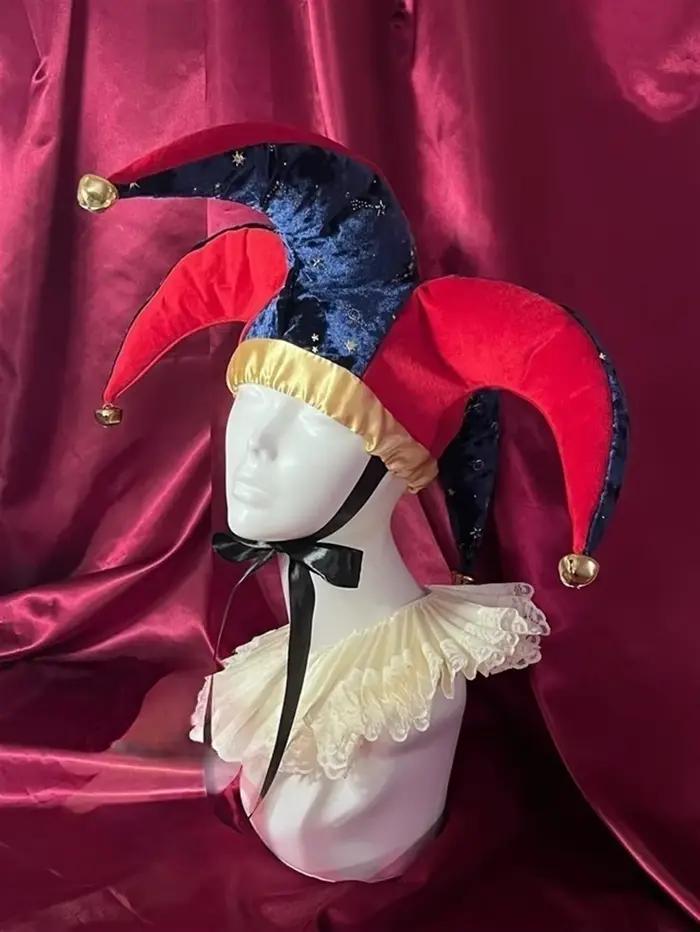 Chapeau de Costume de bouffon de cour à lacets