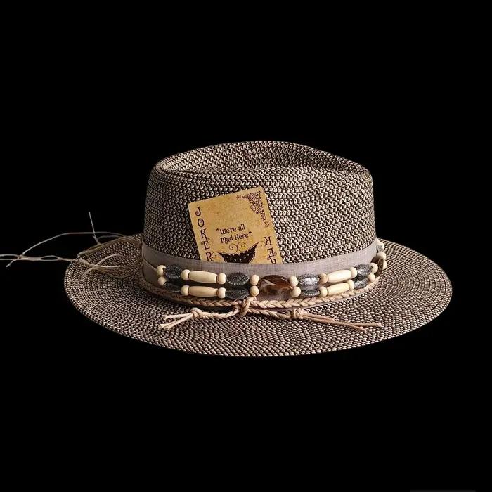 Nouveau Chapeau Fedora en Paille Tressée pour Homme 2026
