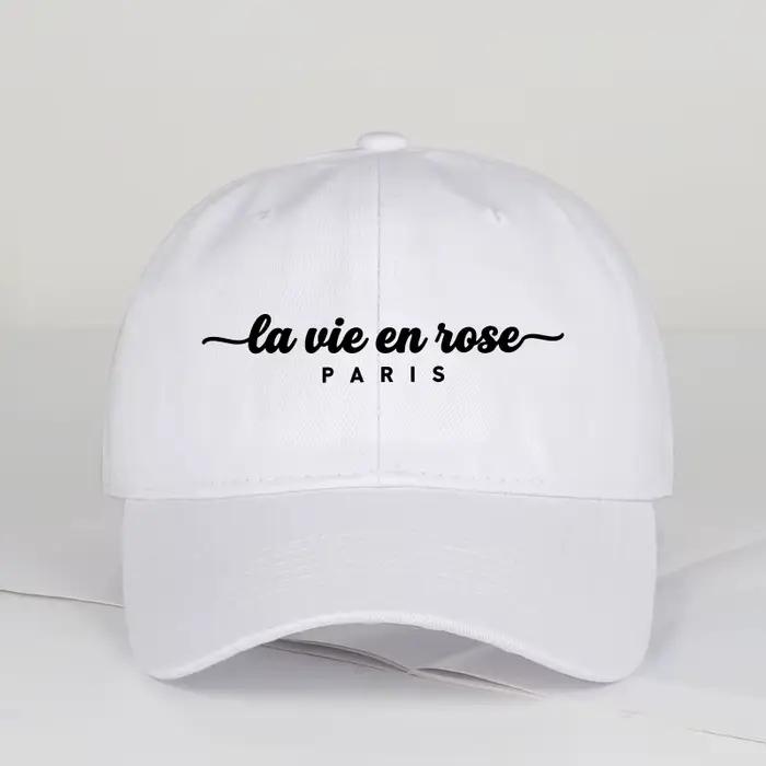 Casquette de baseball imprimée « La Vie En Rose Paris »