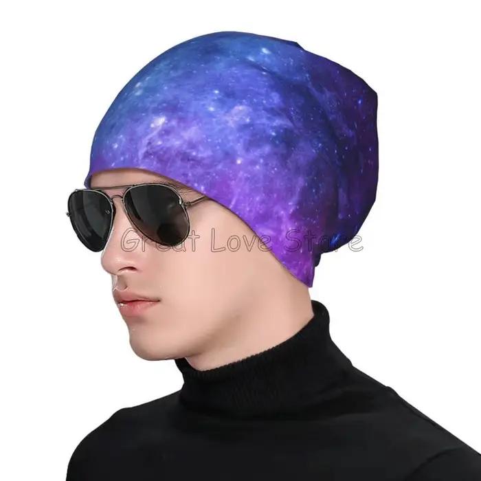 Bonnet Blue Galaxy Space Unisexe Polyvalent Pour Toutes Les Saisons Occasions Spéciales Mode Élégance Aventures Galactiques