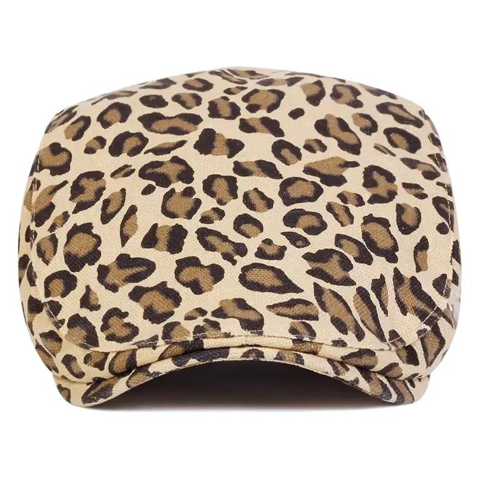 Casquettes unisexes à imprimé léopard