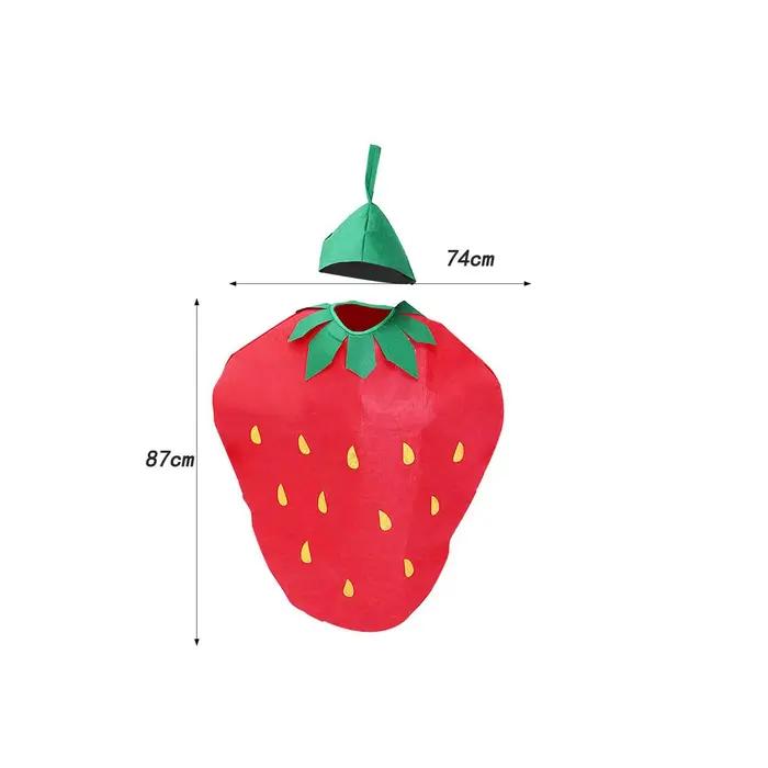 Costume à thème fruité Fraise avec accessoire de tête