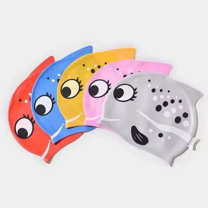 Bonnet de bain en Silicone souple pour enfants