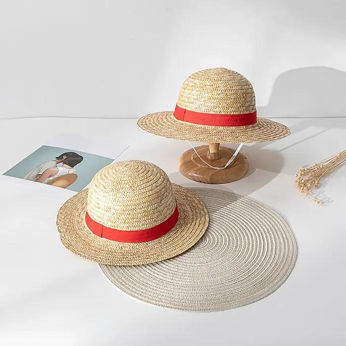 Chapeau de paille Luffy cosplay pour enfants et adultes occassions spéciales fêtes et activités de plein air