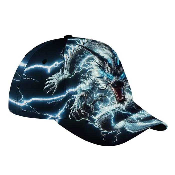 Casquette de baseball unisexe Dragon Éclair Doré
