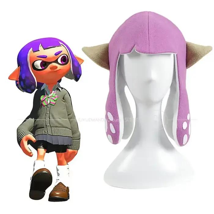 Cos Splatoon 3 calmar mignon chapeau perruque Cosplay accessoires