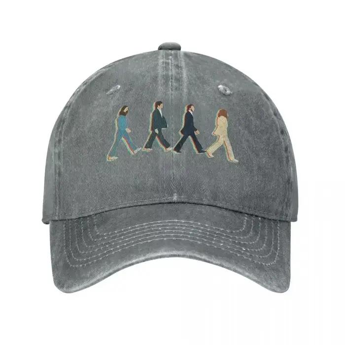 Casquette de baseball unisexe The Beatles effet vieilli matériau coton ajustable pour hommes femmes occasions décontractées voyage