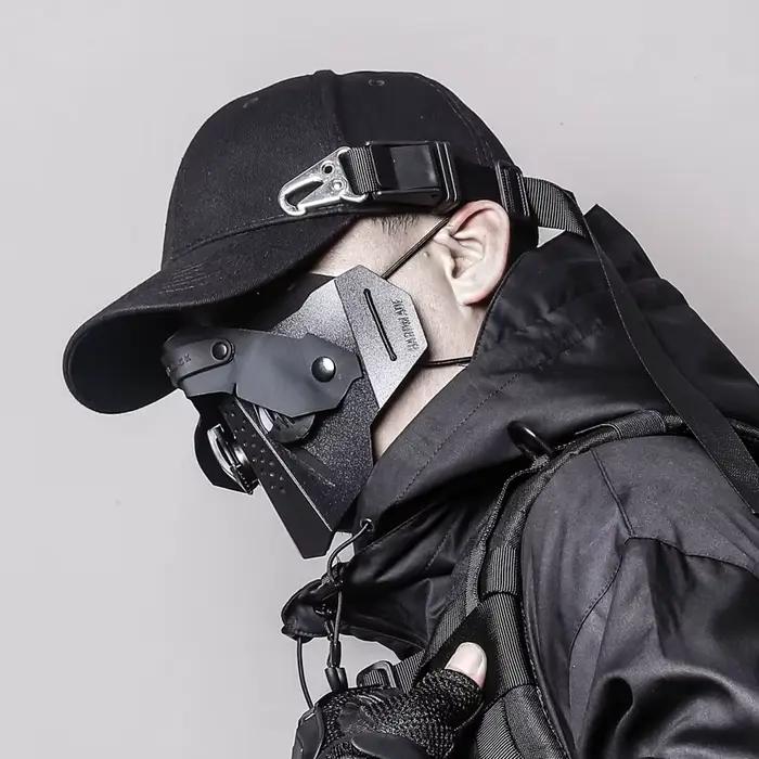 Casquette de baseball Punk Hip Hop Techwear tactique avec boucle en sangle pour hommes et femmes style décontracté occasions diverses