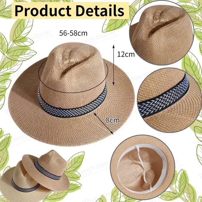 Lot de 5/10/20/30 chapeaux de paille de mariage